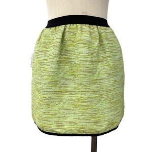 Aritzia- Wilfred Neon Green-Yellow Woven Skirt Size 2